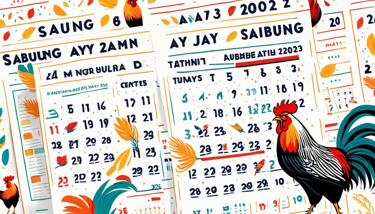Jadwal Pertandingan Sabung Ayam Terkini 2023